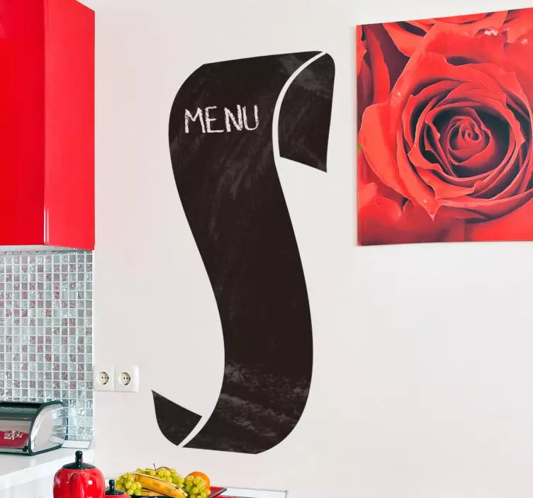Vinil decorativo rol de menu - TenStickers