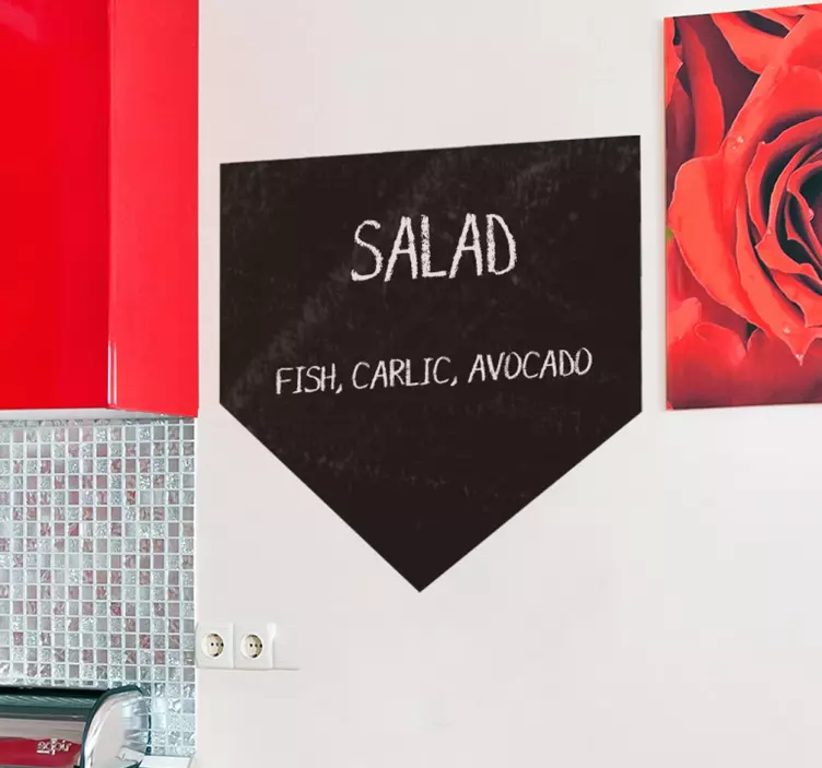 Vinil decorativo quadro preto ardósia ementa - TenStickers