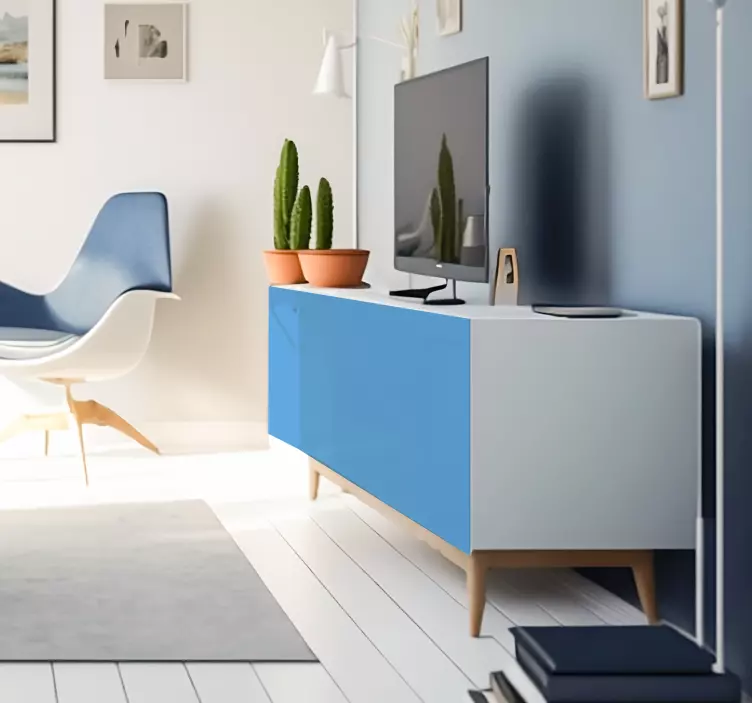 Autocolante para móveis azul  - TenStickers