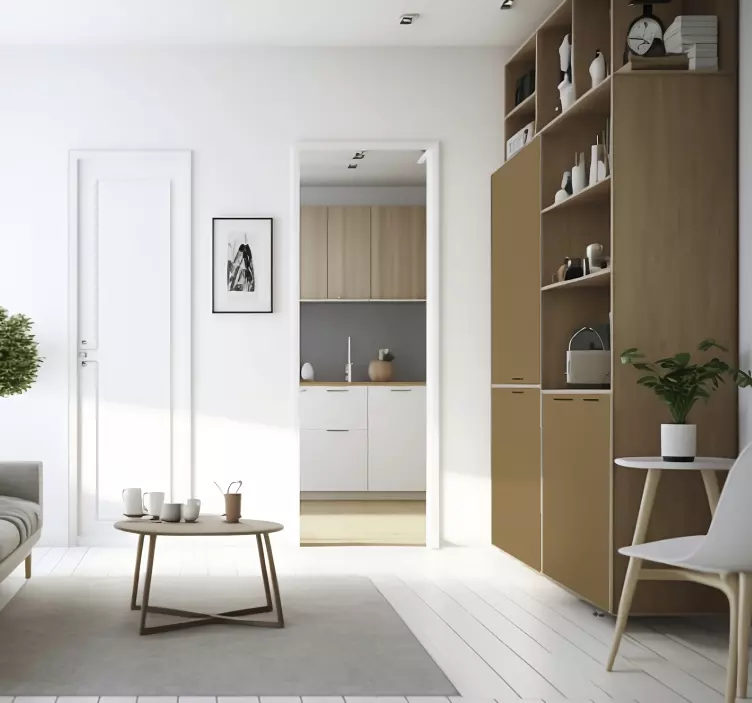 Autocolante para móveis matt bege marrom - TenStickers