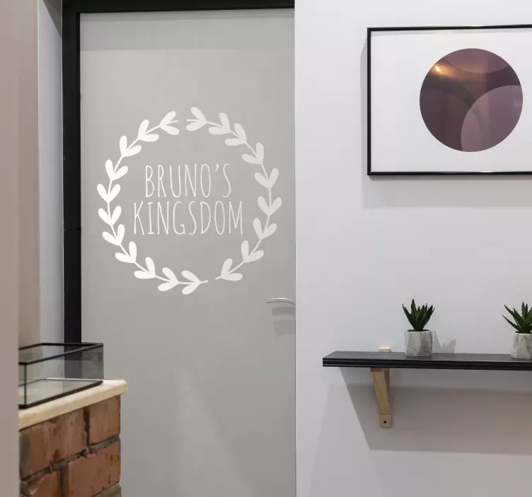 Autocolante infantil personalizável com louros - TenStickers