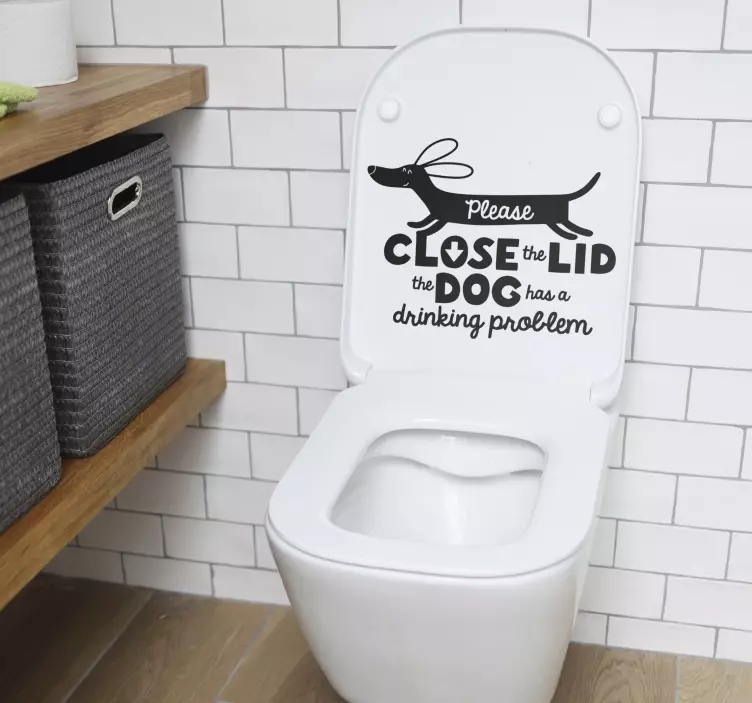 Autocolante animais de estimação feche a tampa - TenStickers