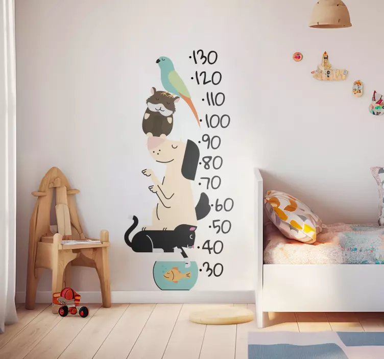 Adesivo quarto infantil medidor de altura - TenStickers