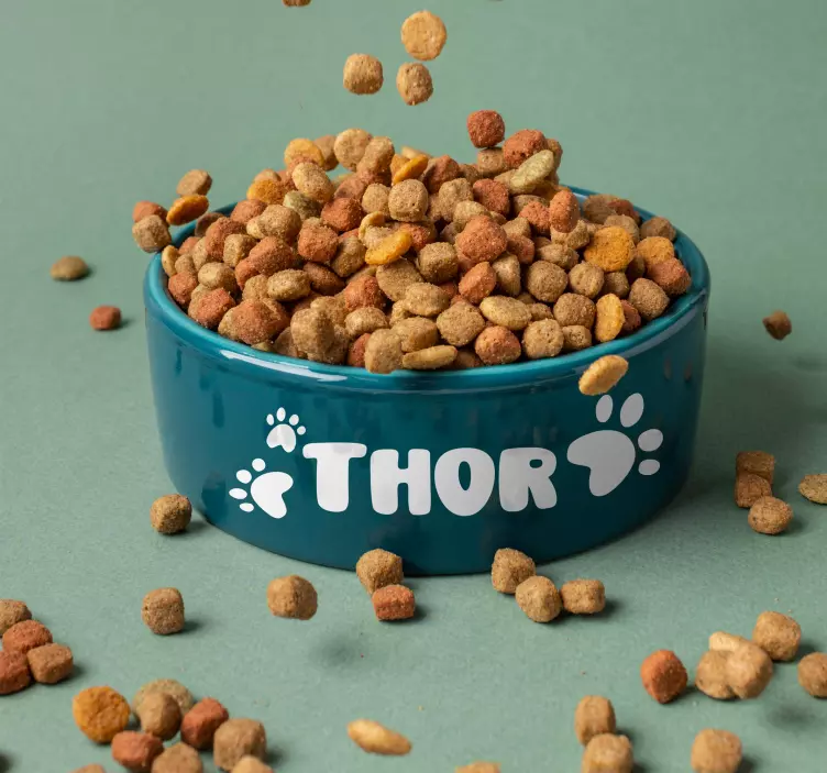 Autocolantes personalizáveis nome de cão - TenStickers