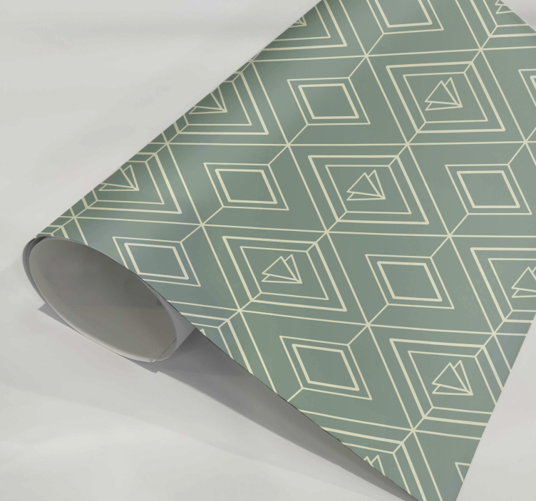 Vinil para cozinha padrão geométrico Art Deco - TenStickers