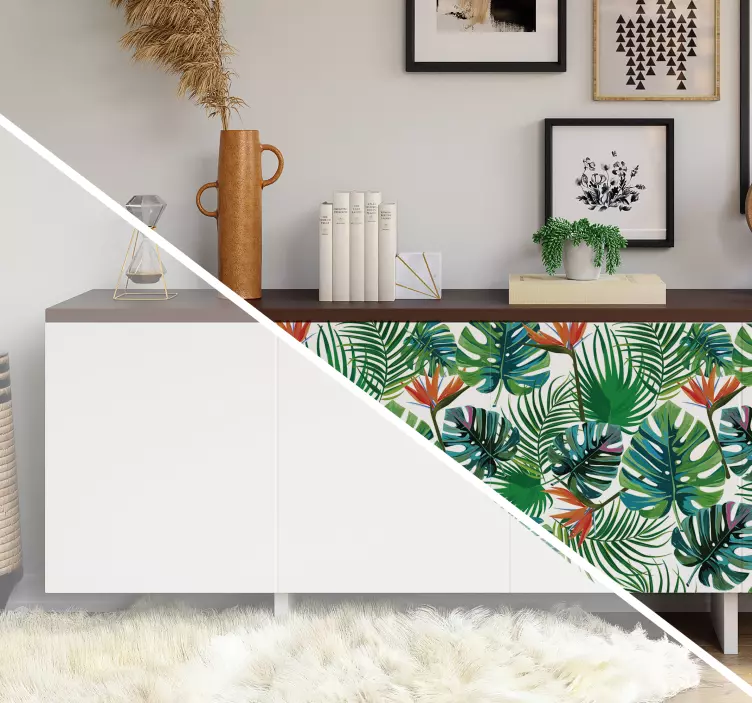 Motivos tropicais vinil autocolante decorativo de móveis - TenStickers