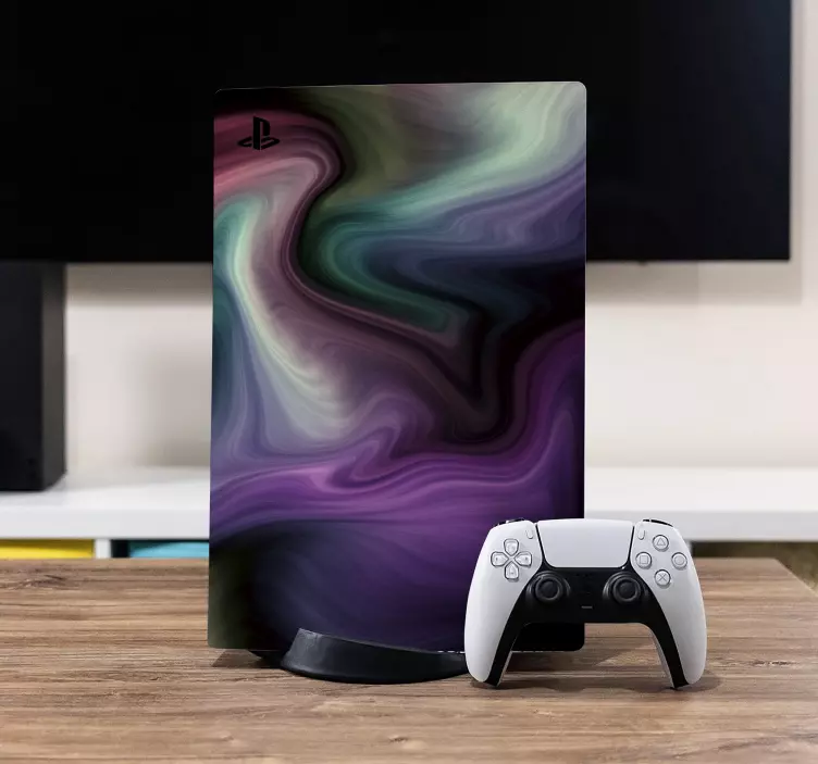 Autocolante PS4 padrões coloridos em espiral - TenStickers