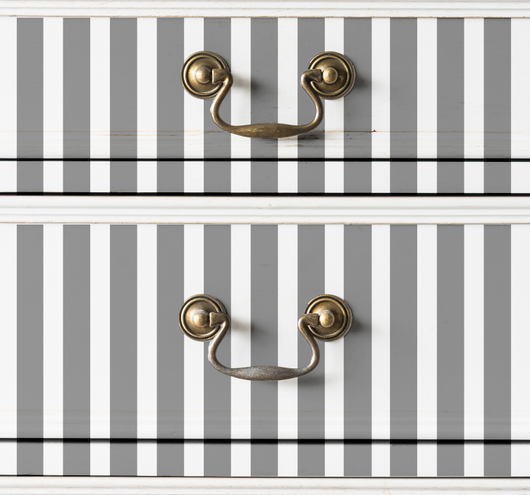 Autocolante para móveis de linhas cinzentas - TenStickers