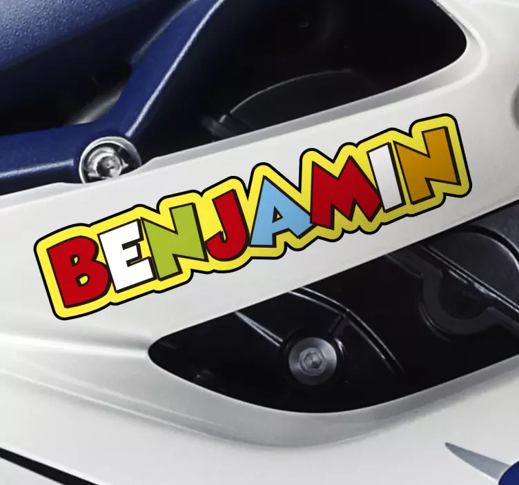 Sticker texto personalizável Valentino Rossi - TenStickers