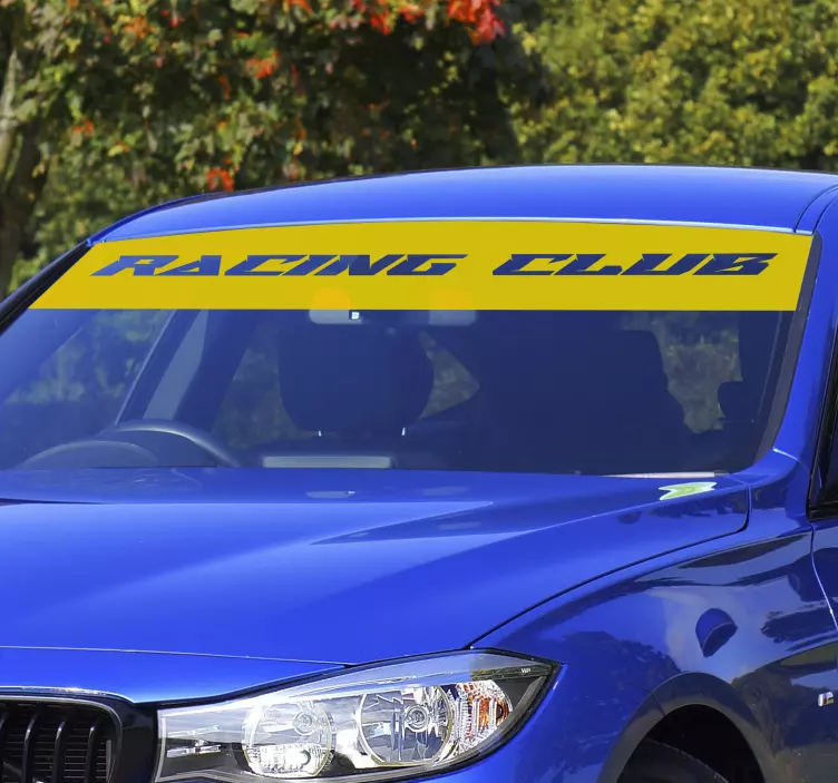 Autocolante carro viseira solar personalizável - TenStickers