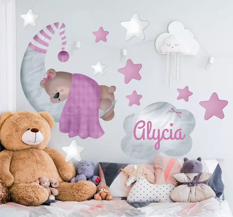 Vinil personalizado com um urso - TenStickers