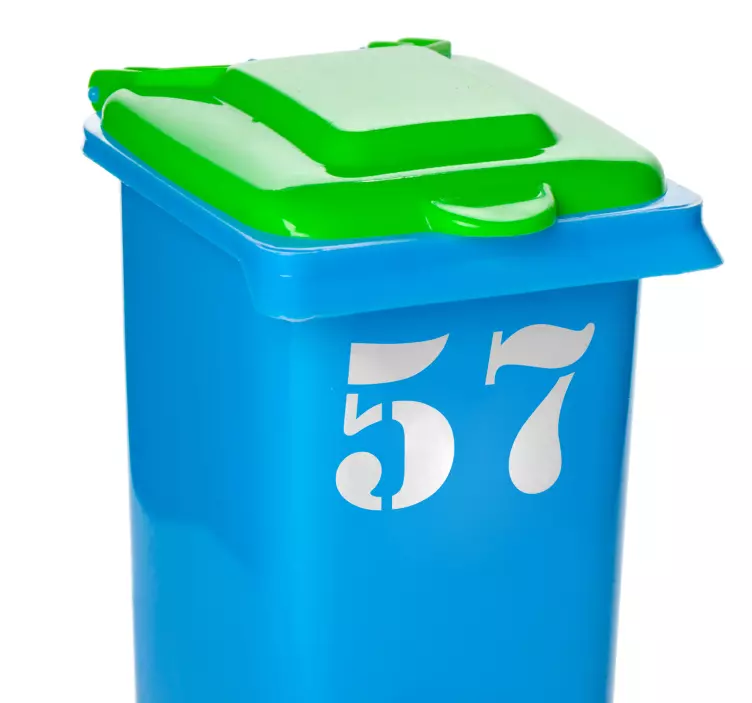 Autocolante para container número - TenStickers