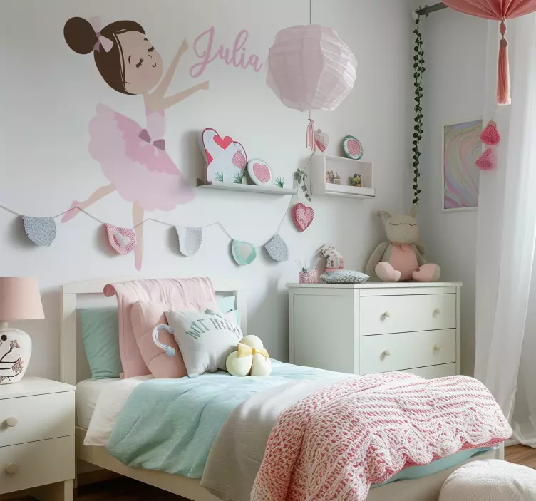 Autocolante de ilustrações pequena bailarina - TenStickers