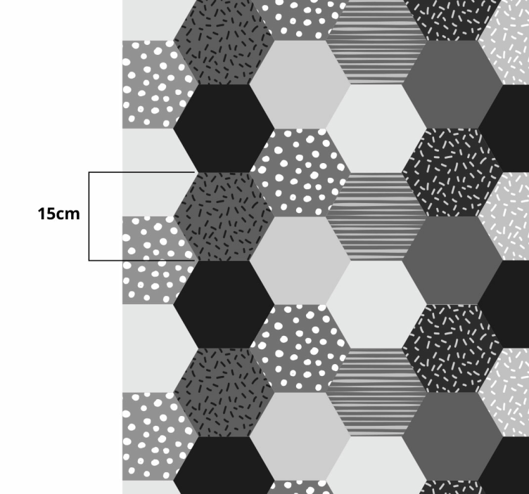 Autocolantes para chão autocolante de chão em forma de pentágono  - TenStickers