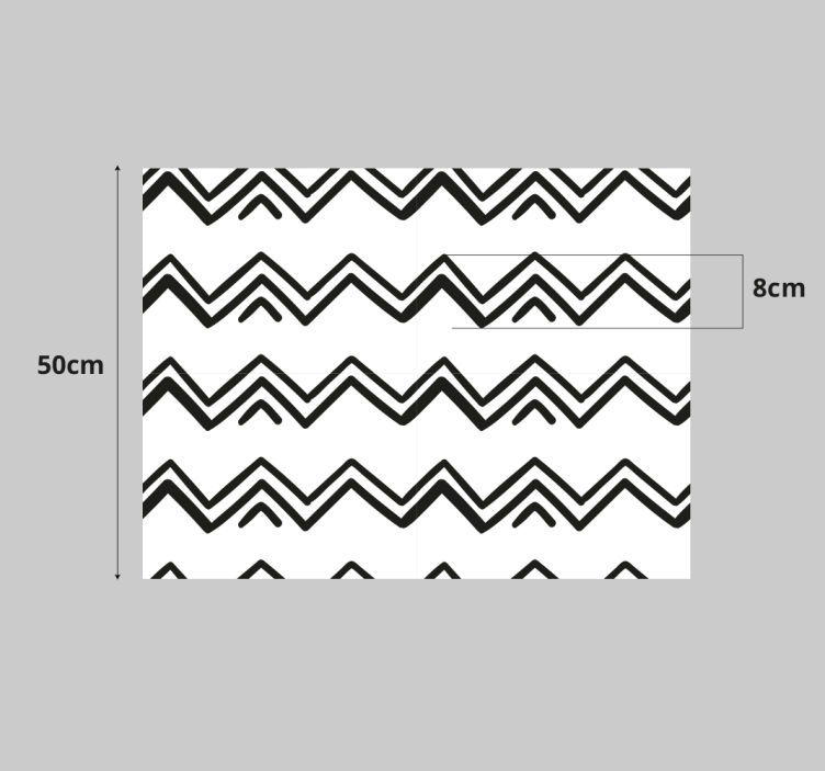 Autocolante para móveis detalhe com motivo chevron - TenStickers