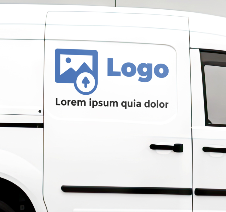 Autocolante para carro texto e logotipo personalizados - TenStickers