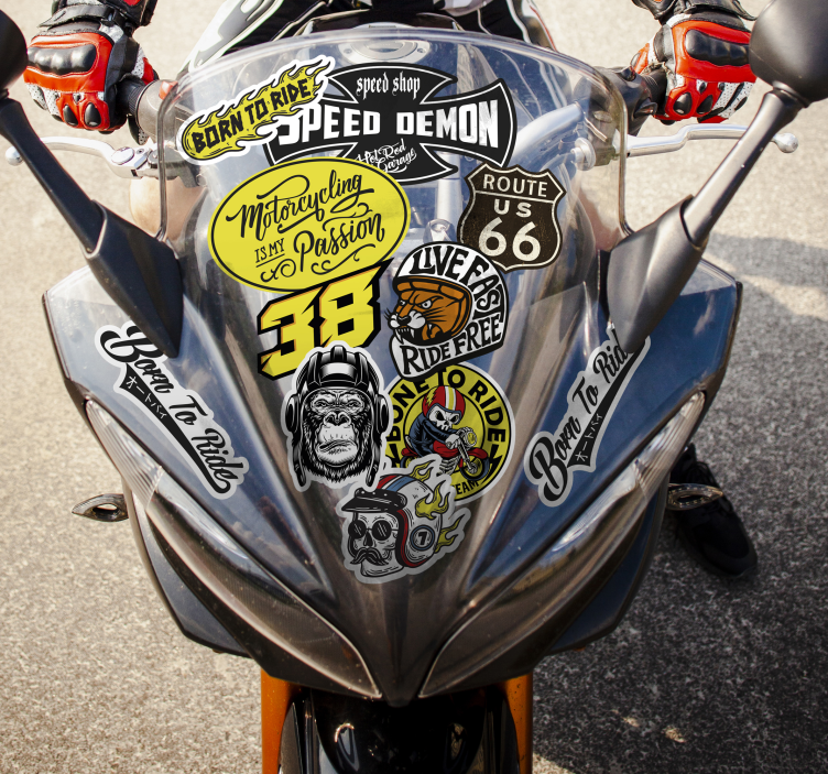 Autocolante para motas pacote de bomba original - TenStickers