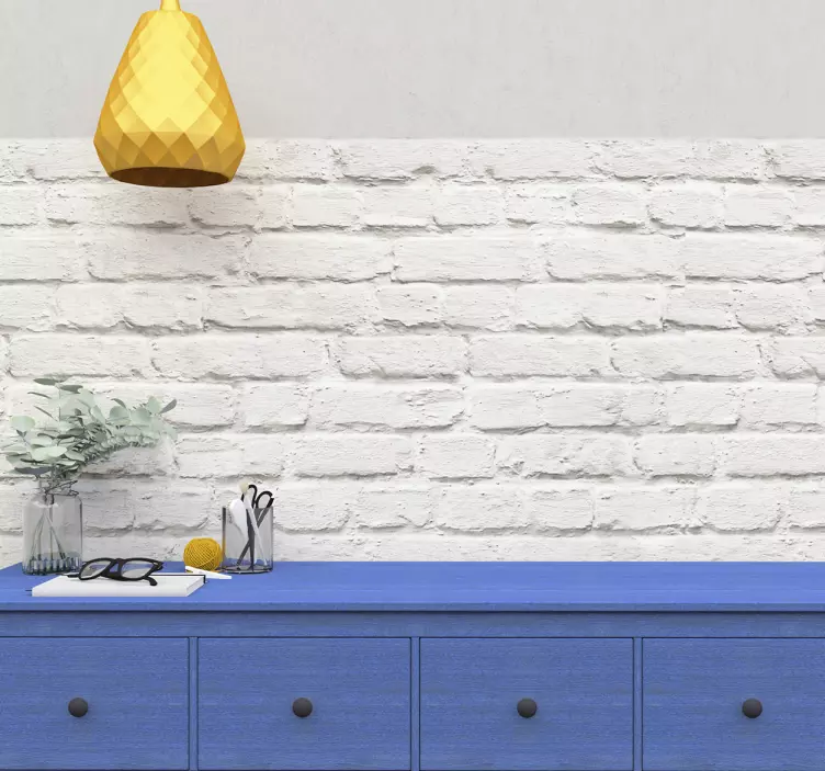 Autocolantes decorativos de estampados Tijolo branco - TenStickers