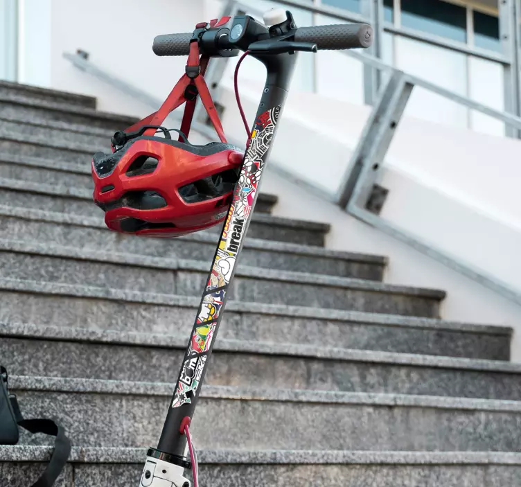 Adesivo bomba para patinete elétrica - TenStickers