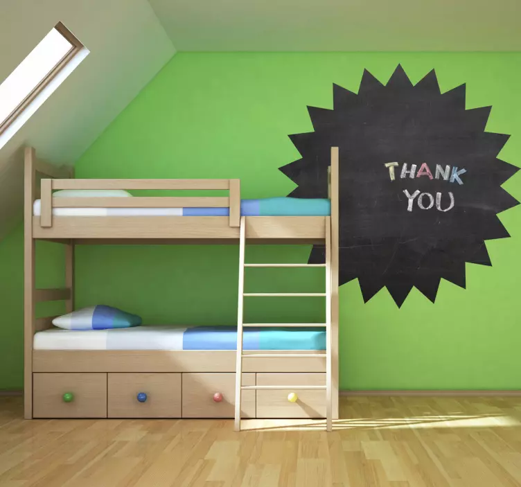 Adesivo de ardósia de forma de círculo geométrico - TenStickers