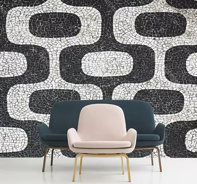 Adesivo de parede calçada portuguesa - TenStickers