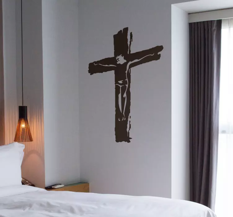 Adesivo decorativo da cruz de Cristo - TenStickers