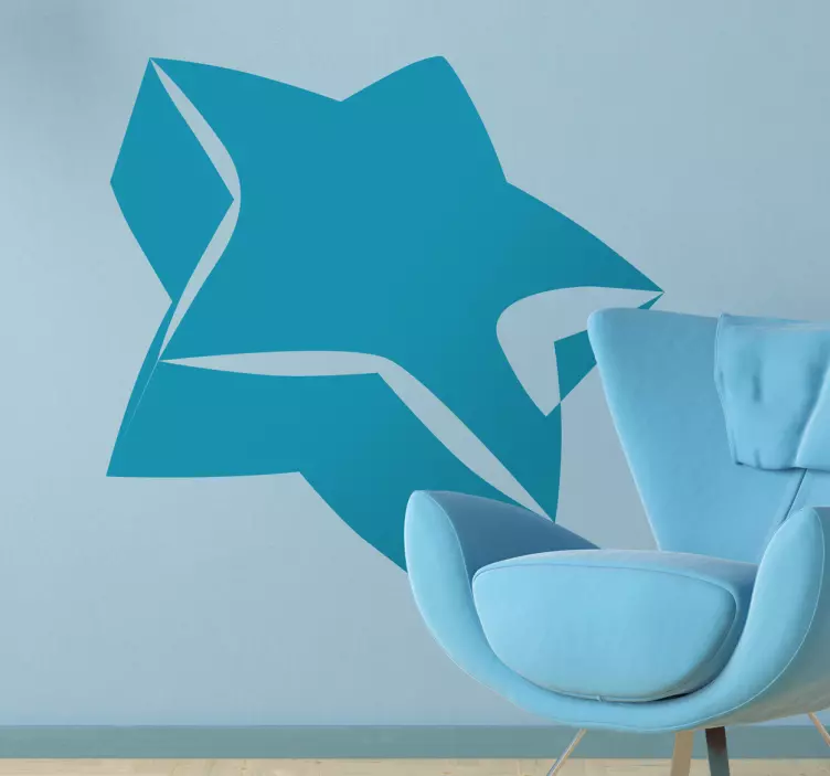 Adesivo estrela 3d - TenStickers