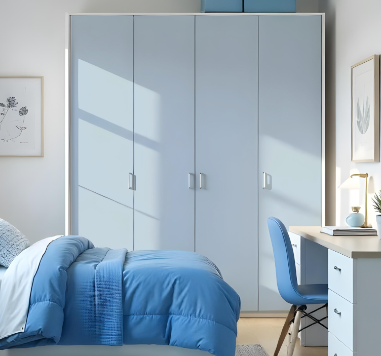 Autocolante para móveis azul pastel - TenStickers