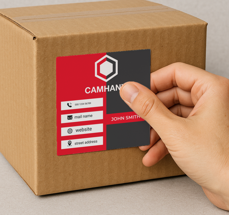 Autocolante personalizável cartão de visita - TenStickers