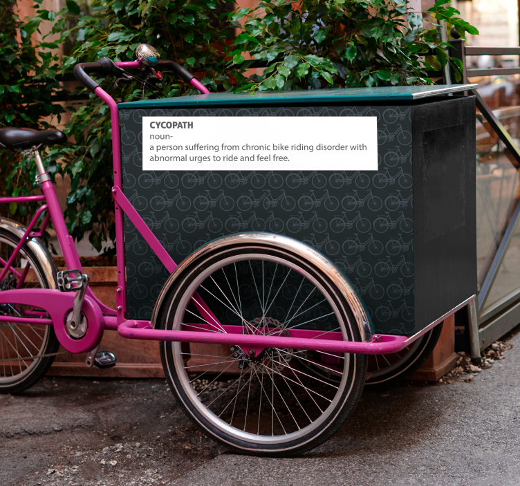 Autocolante animal ciclopata incentiva a pedalar - TenStickers