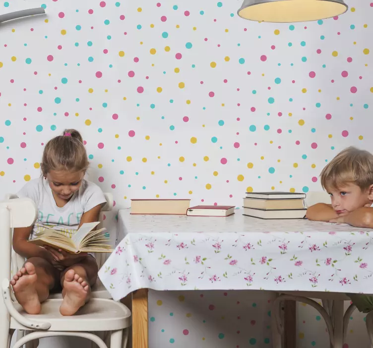 Autocolante animal círculos vibrantes e irregulares - TenStickers