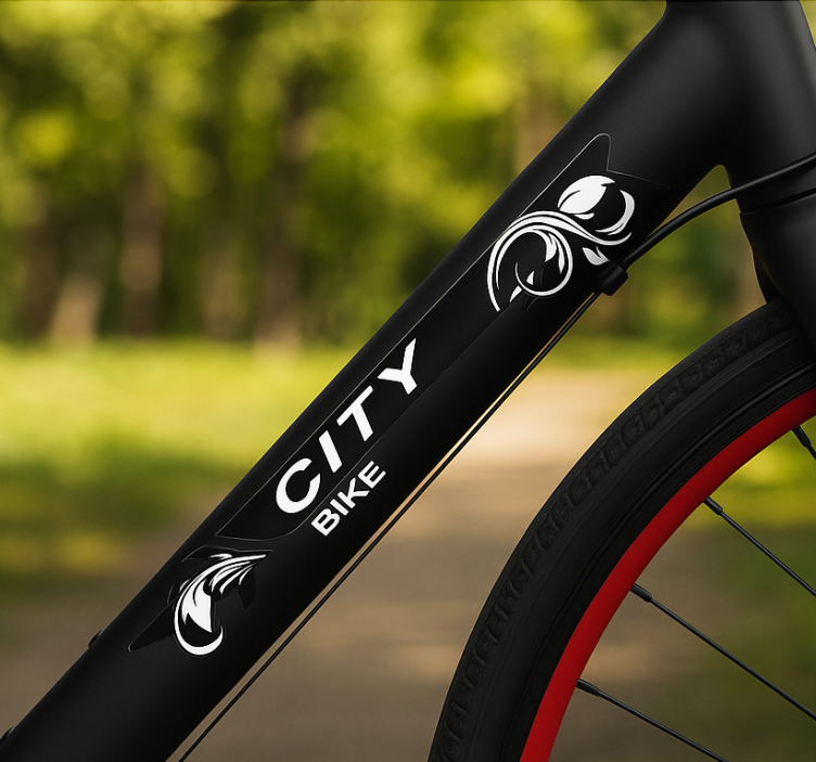 Autocolante animal coleção de bicicletas urbanas - TenStickers