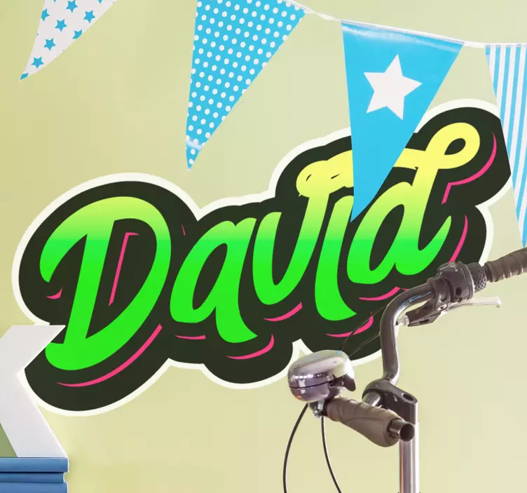 Autocolante animal estilo de nome personalizável - TenStickers