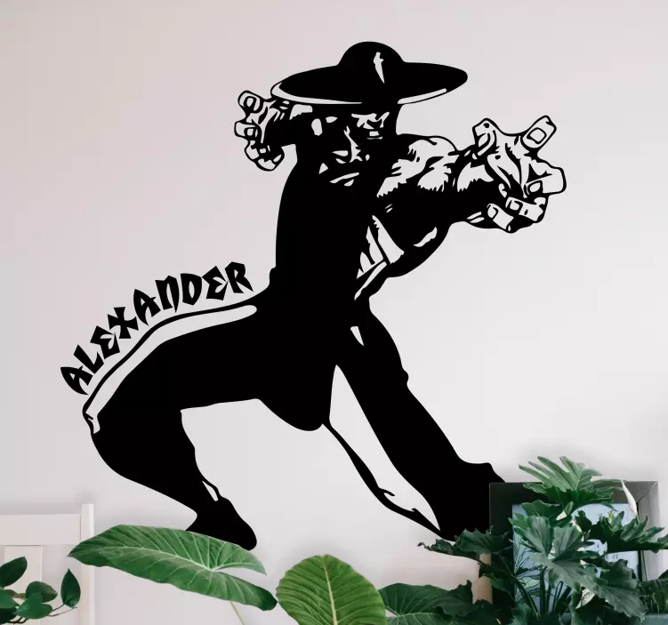 Autocolante animal figura de ação dinâmica - TenStickers