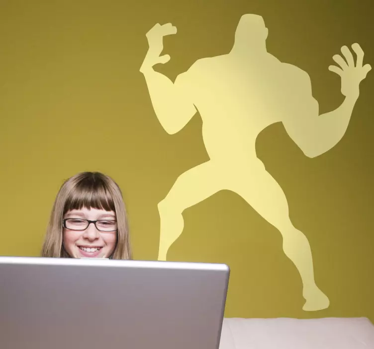 Autocolante animal figura de silhueta heróica - TenStickers