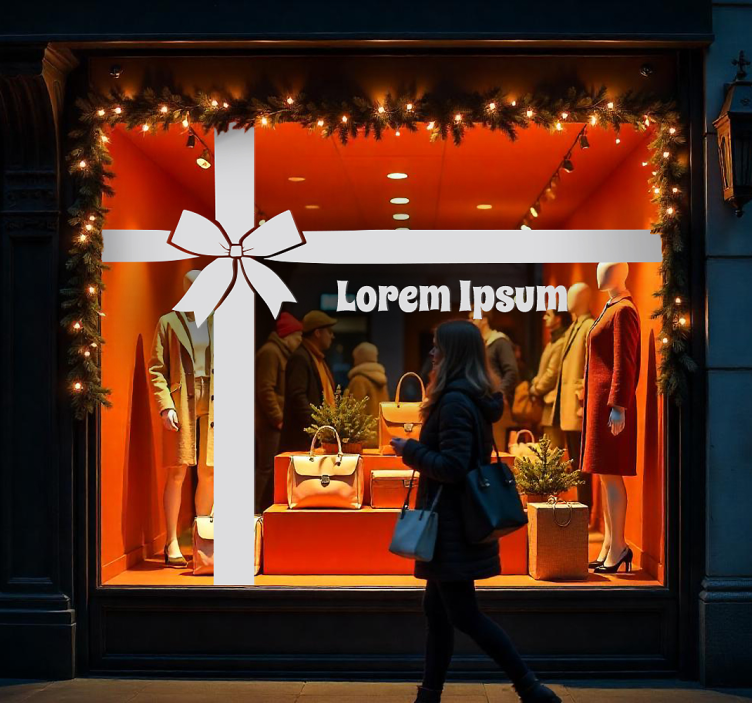 Autocolante animal fita de presente personalizada - TenStickers