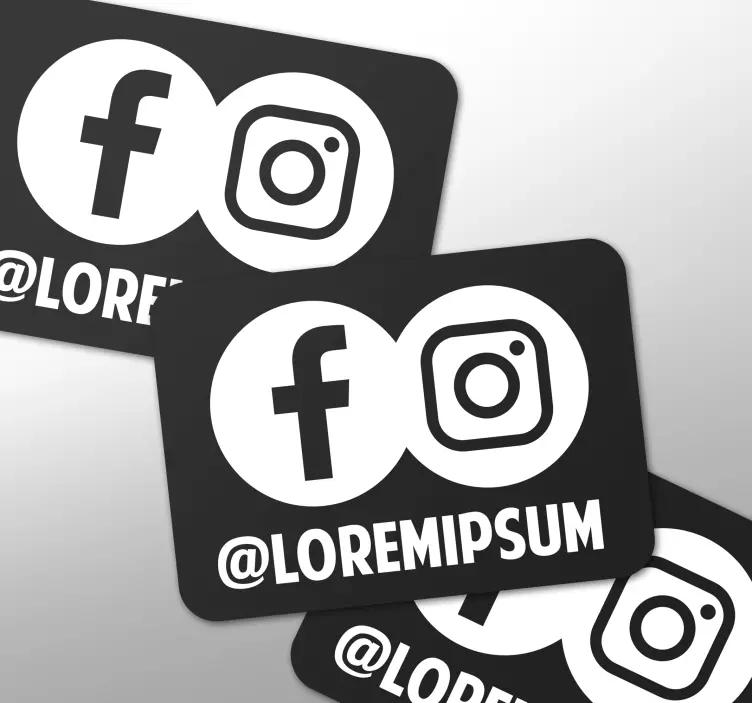 Autocolante animal ícones de mídia social - TenStickers