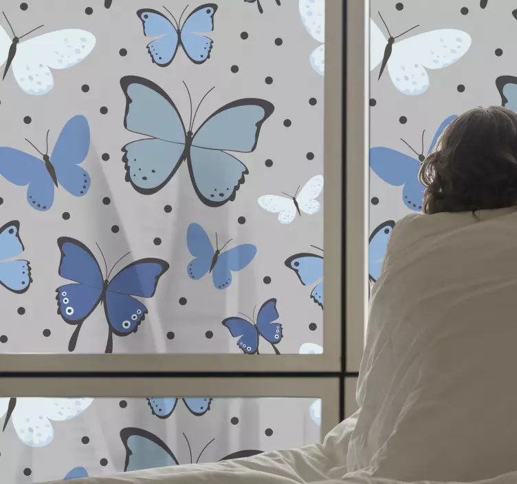 Autocolante animal motivo de borboleta vibrante - TenStickers