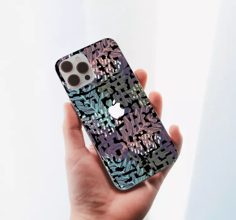 Autocolante animal motivo de folha botânica - TenStickers