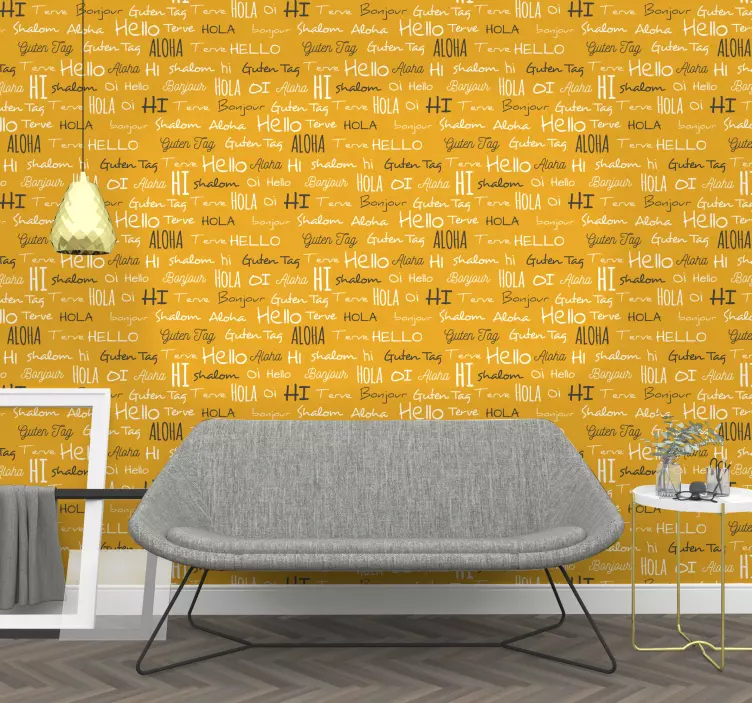 Autocolante animal padrões de saudação calorosa - TenStickers