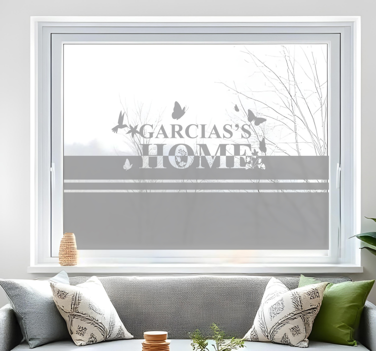 Autocolante animal texto com plantas - TenStickers