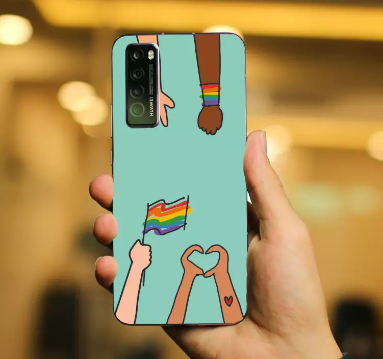 Autocolante para Huawei unidade e orgulho - TenStickers
