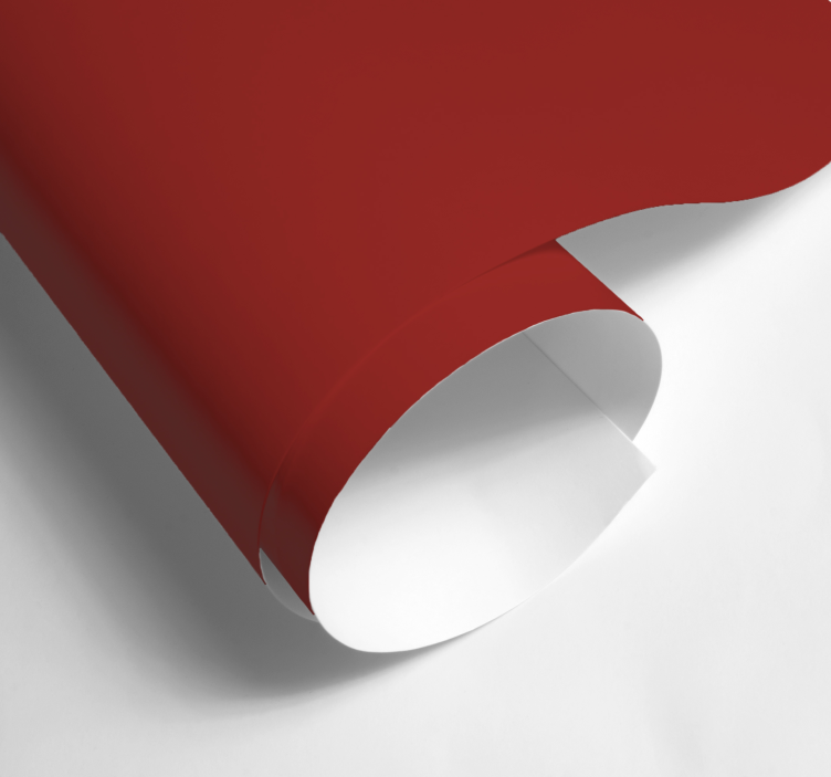 Autocolante folha monocolor vermelho cereja fosco - TenStickers