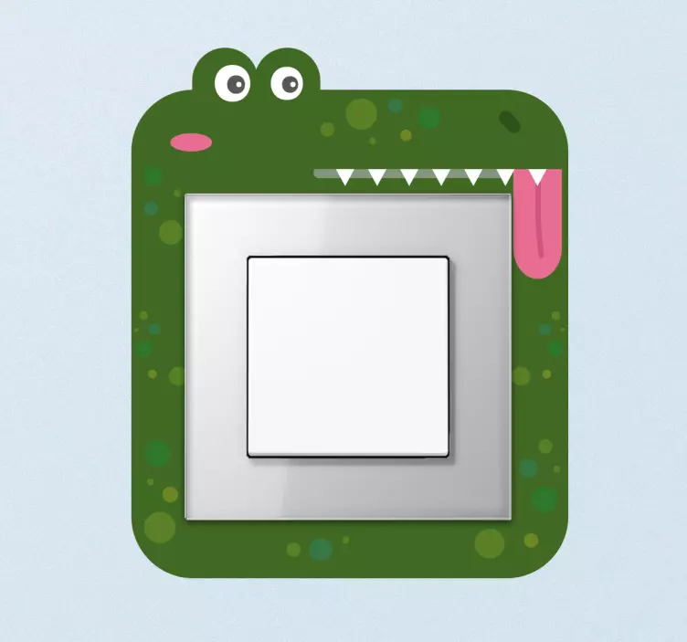 Adesivo interruptor crocodilo - TenStickers