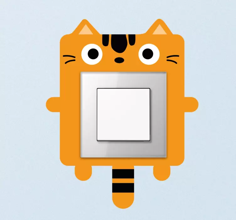 Adesivo interruptor gato - TenStickers