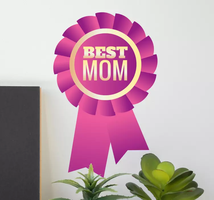 Adesivo medalha best mom - TenStickers