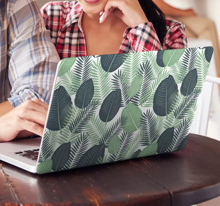 Adesivo para portátil com vegetação - TenStickers