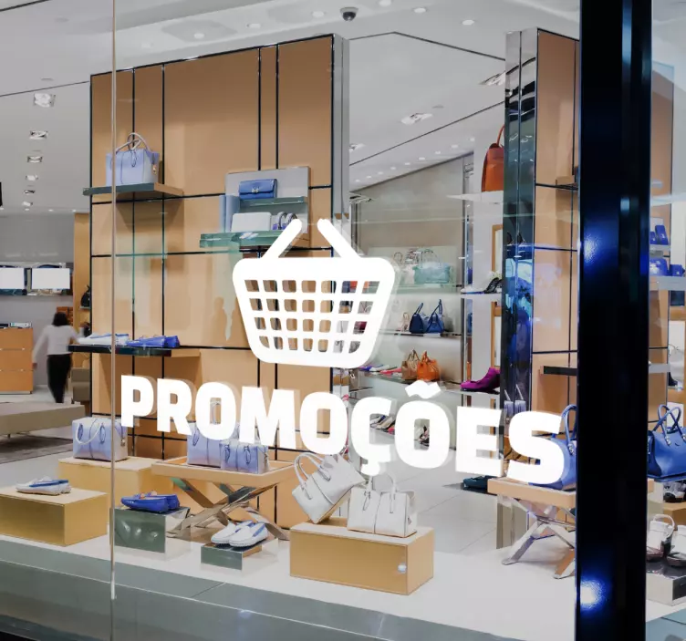 Adesivo promoções cesto - TenStickers