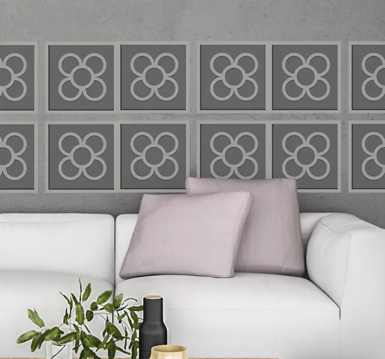 Autocolantes azulejos decorativos 3d barcelona panot - TenStickers