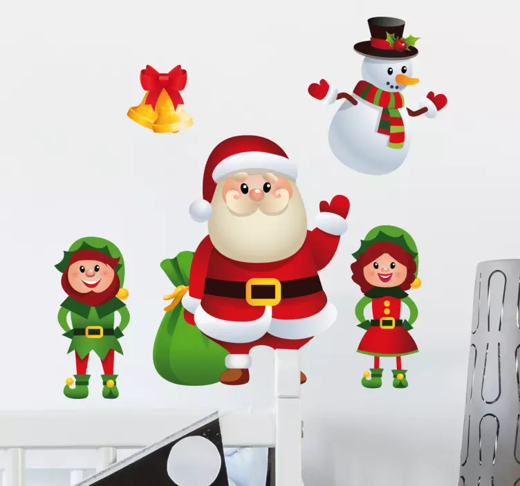 Adesivos personagens natal - TenStickers
